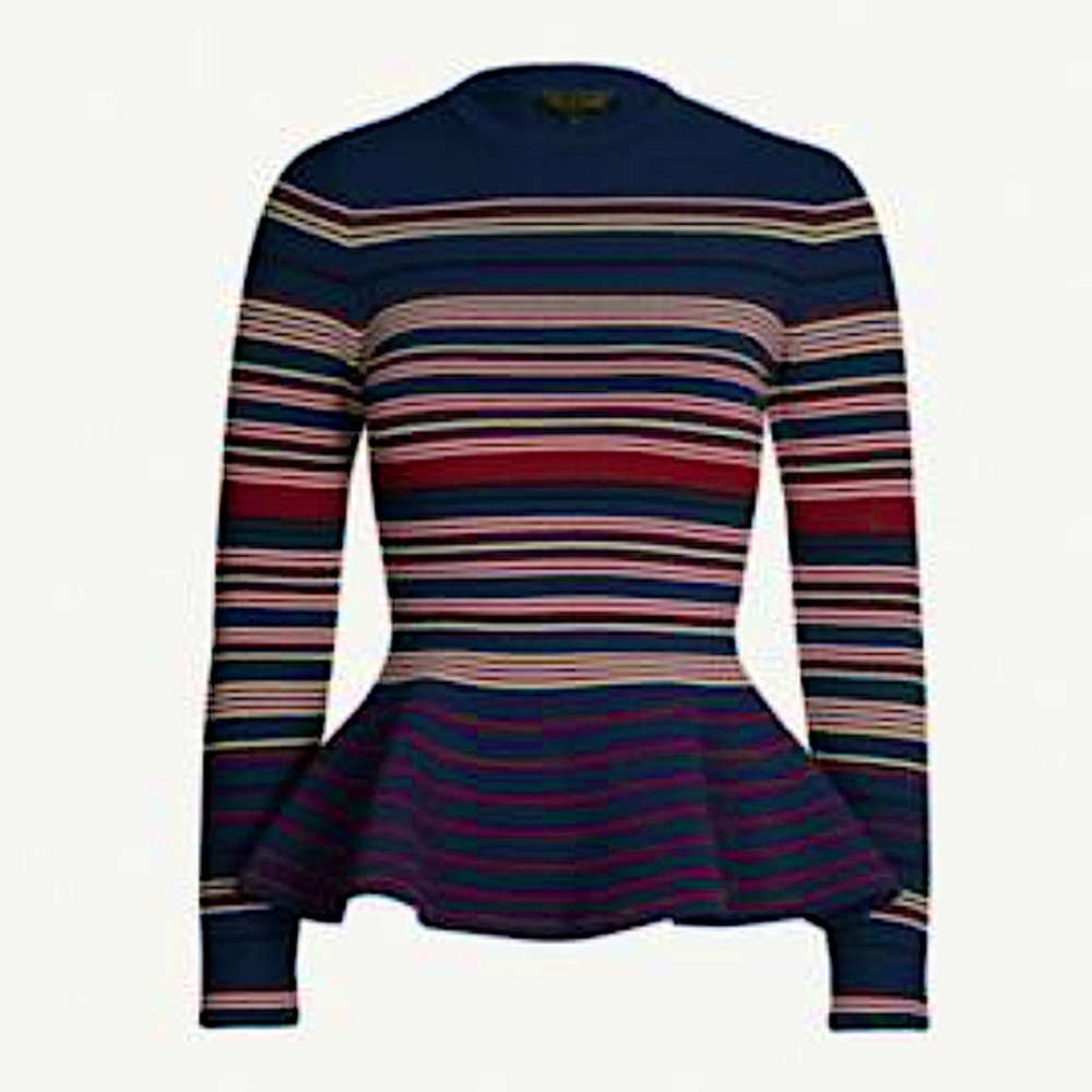 Ted Baker Leytina Stripe Peplum Jumper, Ted 0